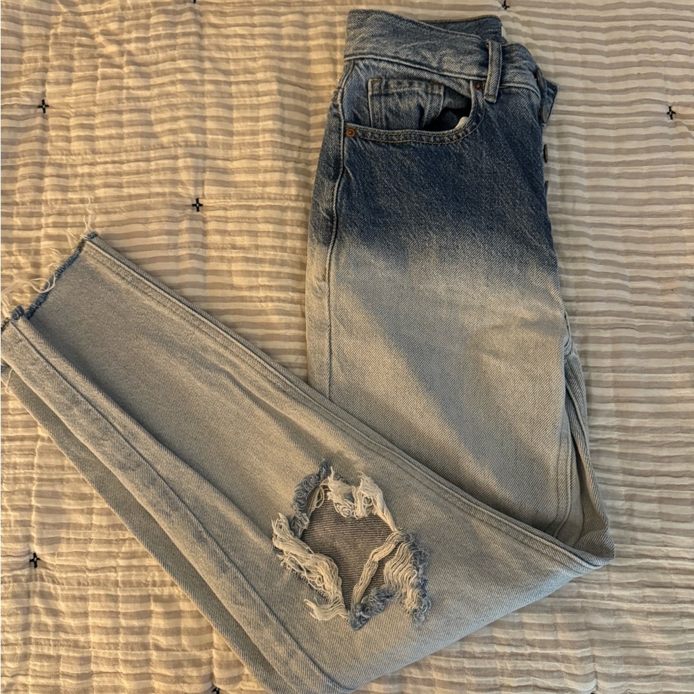 Pacsun Blue and Navy Acid Wash Jeans
